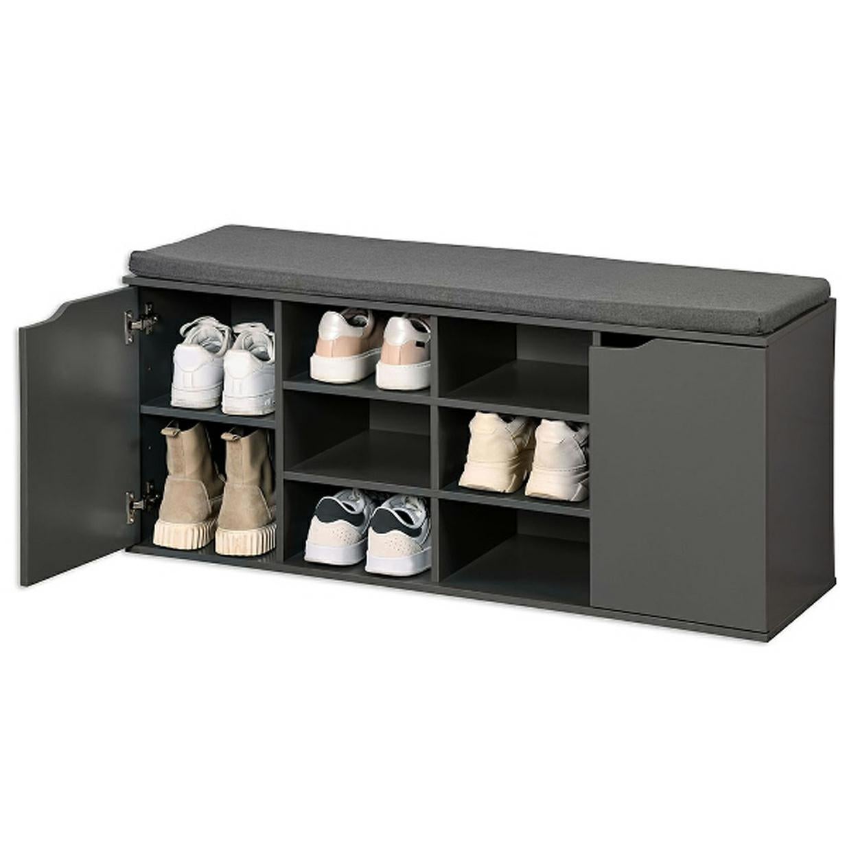 Szafka na buty z drzwiczkami Kesper szara 103x30,5x48 cm 1 szt.