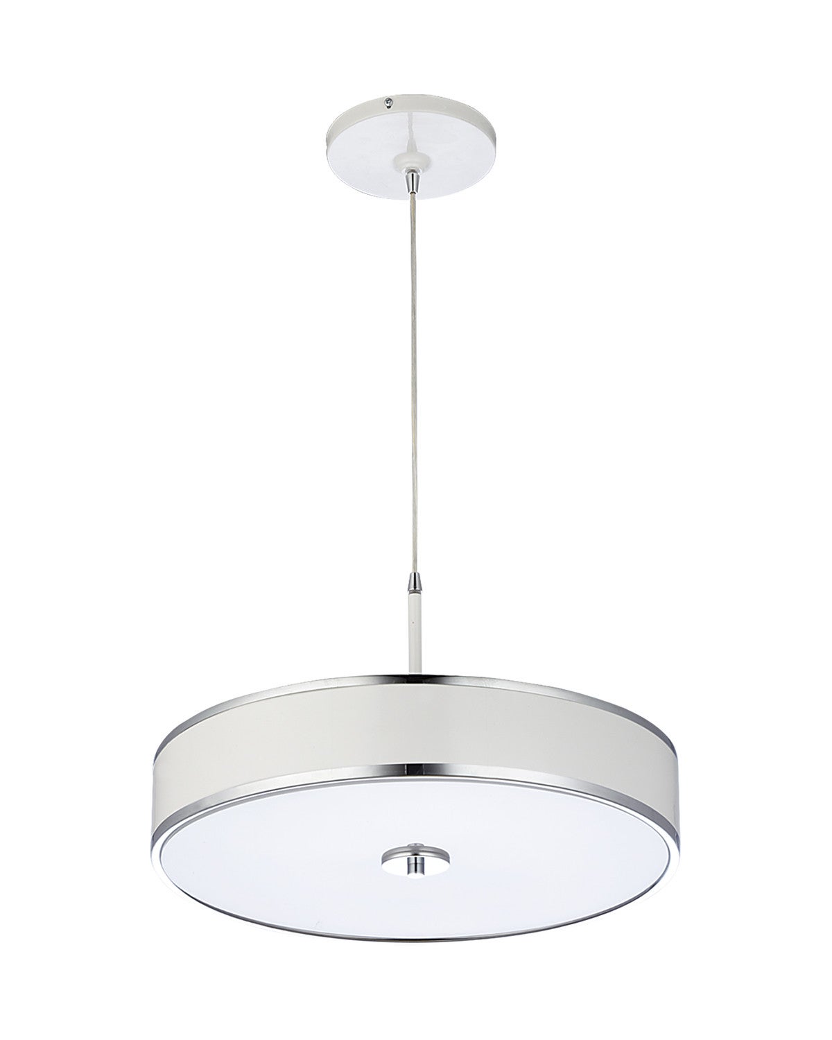 Lampa wisząca JAZZ Jupiter nowoczesna 3xE14 biało-srebrna 70 cm 1 szt.