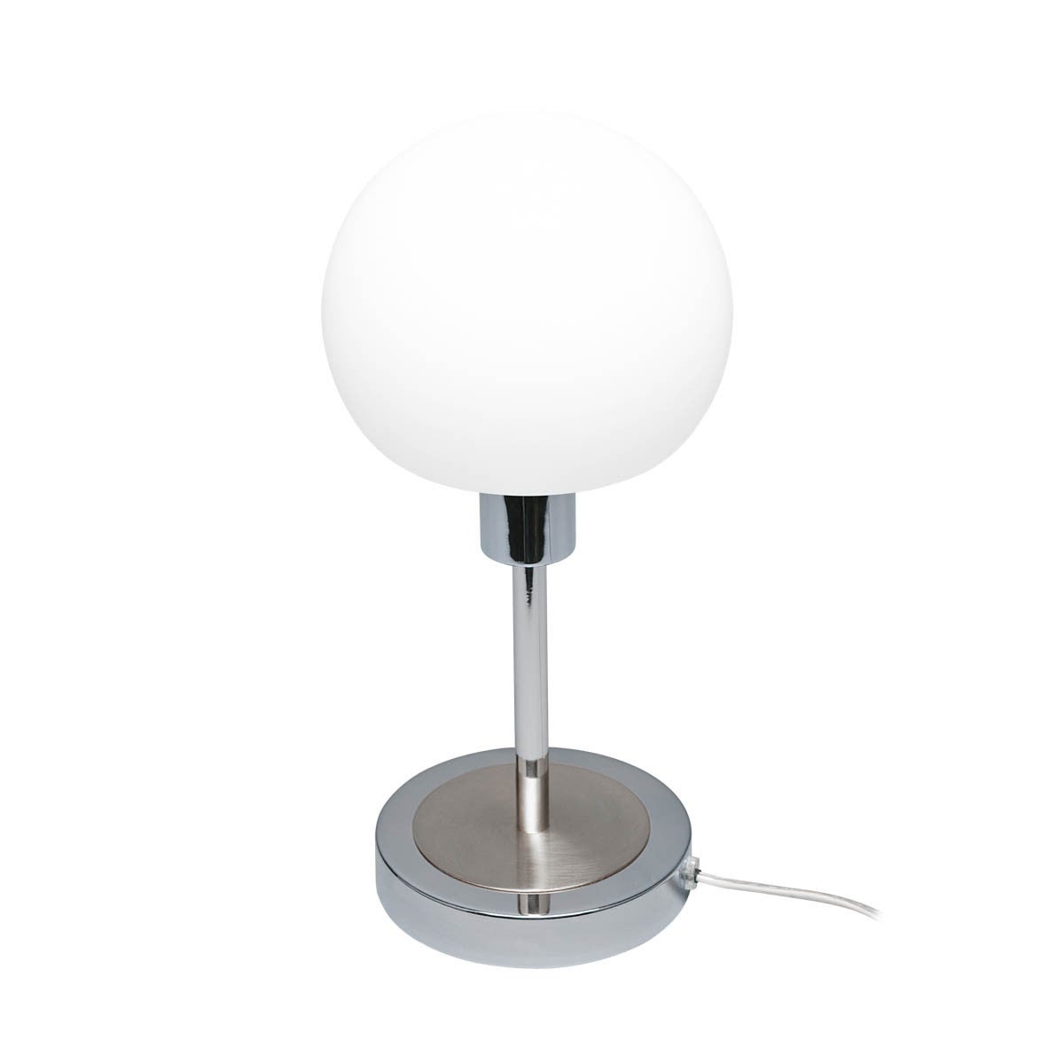 Lampa stołowa LED nowoczesna CAVE chromowana 4,8W Ciepła biel 495lm metal wym:30,5x14x14cm IP20 Italux