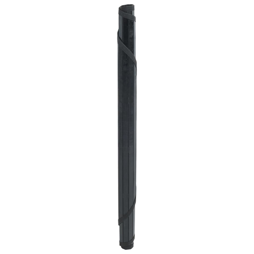 Tapete redondo 80 cm bambu preto