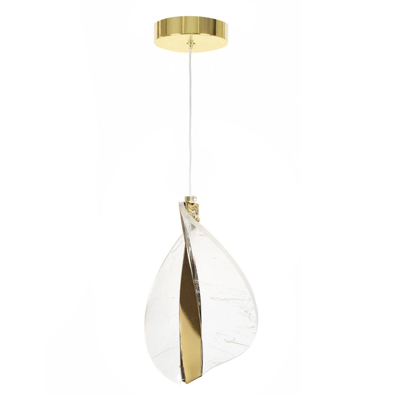 Lampa Sufitowa Wisząca Toolight G129-Cp Złoty Led