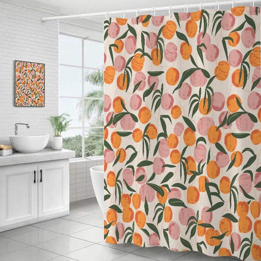 210*180cm, ręcznik dekoracyjny z poliestru różowego wędkarstwa, zasłona prysznicowa do łazienki z hakelem, pralna w maszynie