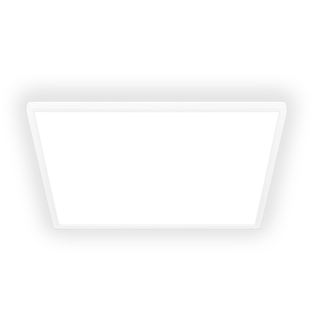 Lampa sufitowa LED Briloner Tava, światło pośrednie, płaska, neutralne białe światło, biały, 56 x 56 x 3 cm