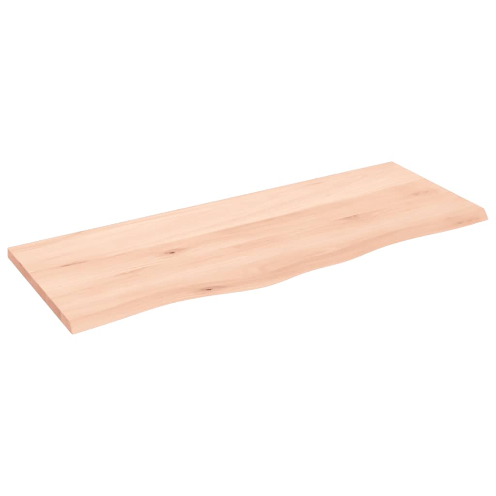 Blat Łazienkowy Surowy z Litego Drewna 100x40 cm Brązowy