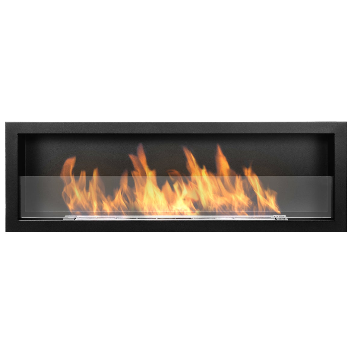 Biokominek wiszący / do zabudowy S-Line 3D 120 cm z szybą