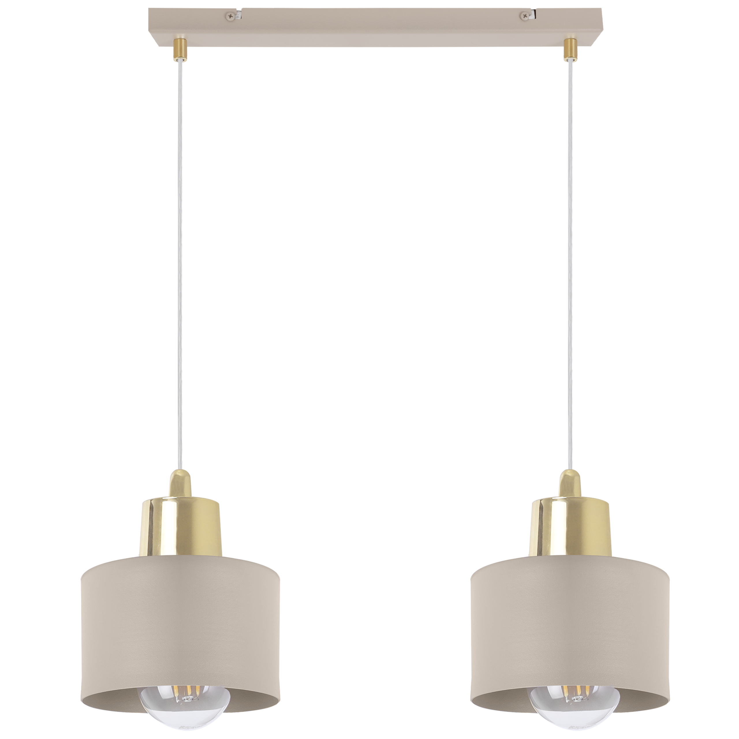 Lampa sufitowa wisząca Light Home LH Panta 2x E27 kaszmirowy/złoty