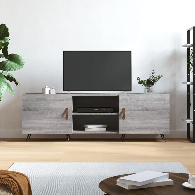 vidaXL Szafka telewizor, szary dąb sonoma, 150x30x50 cm