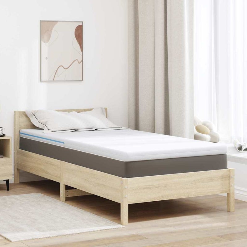 Nakładka na materac Biały 90 x 200 cm Tkanina żakardowa vidaXL