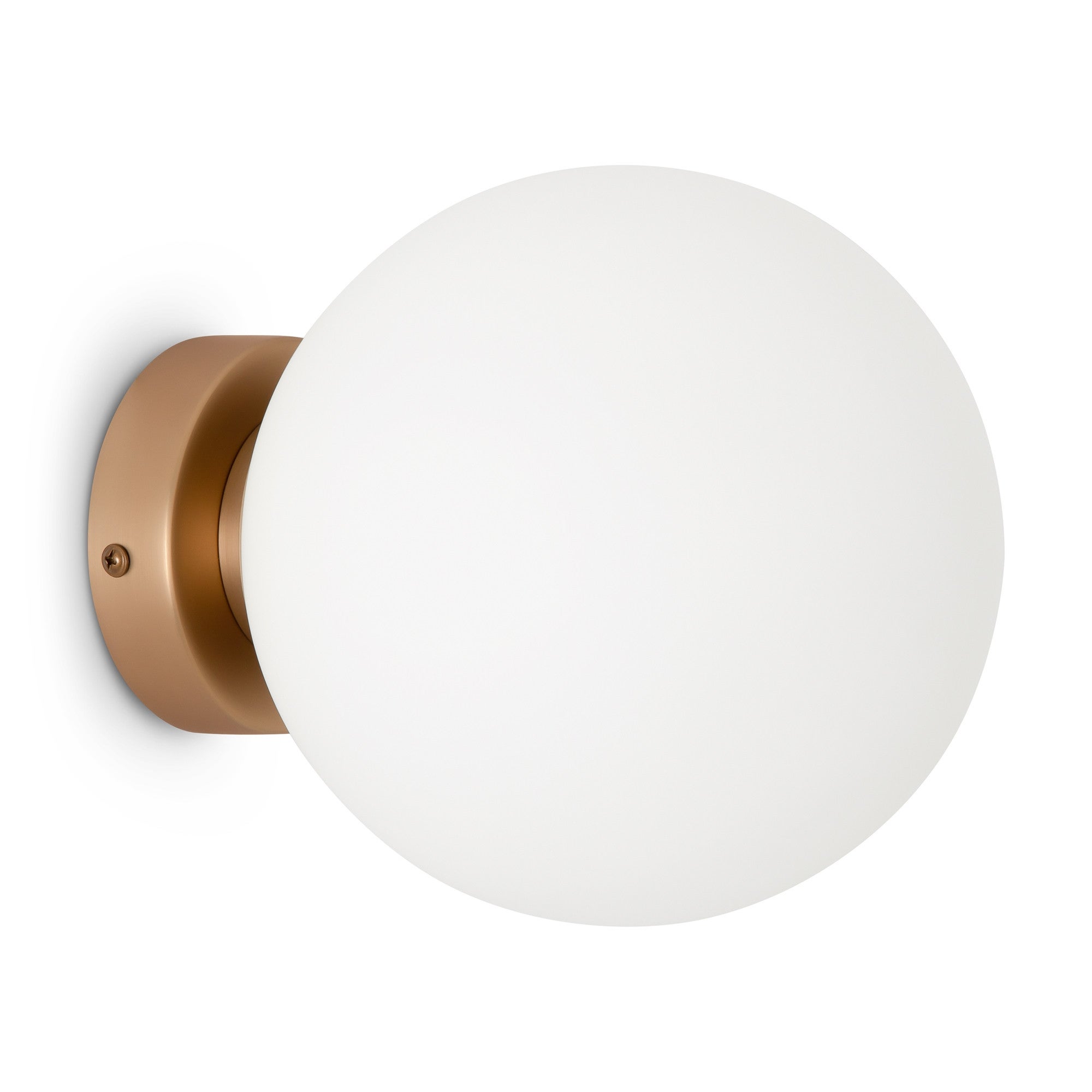 Lampa ścienna biały okrągły klosz Basic form Maytoni MOD321WL-01G2