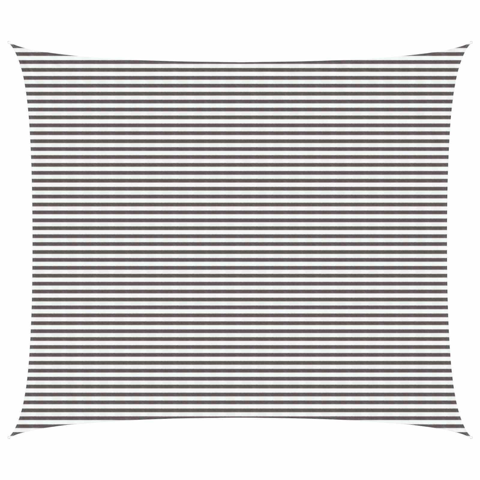 Żagiel przeciwsłoneczny Jasnoszary i biały. 6 x 8 m HDPE vidaXL