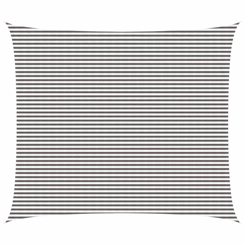 Żagiel przeciwsłoneczny Jasnoszary i biały. 6 x 8 m HDPE vidaXL