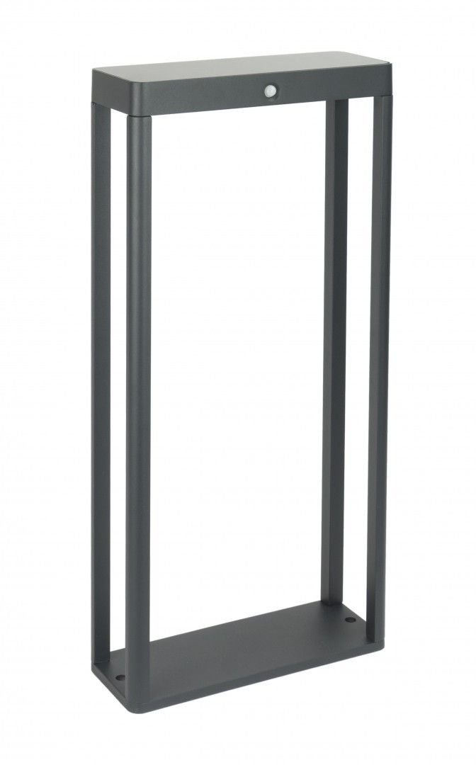 Lampa ogrodowa solarna stojąca z czujnikiem Arma ciemnoszara LED 2W 4000K 85lm IP65 wym: 50 x 23 x 8,6 cm aluminium SU-MA