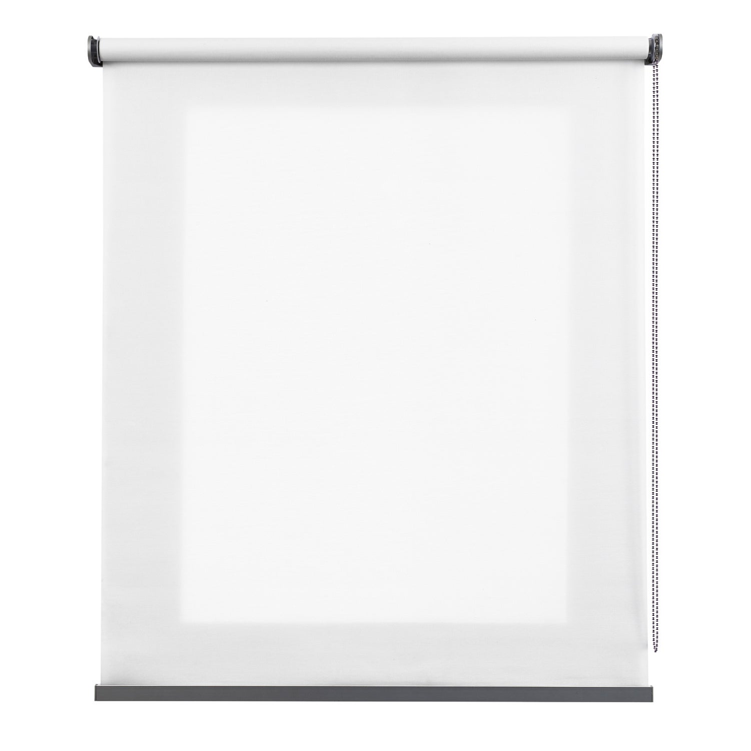 Roleta Premium Półprzezroczysta z Aluminiowym Wykończeniem Biała 80x250 cm