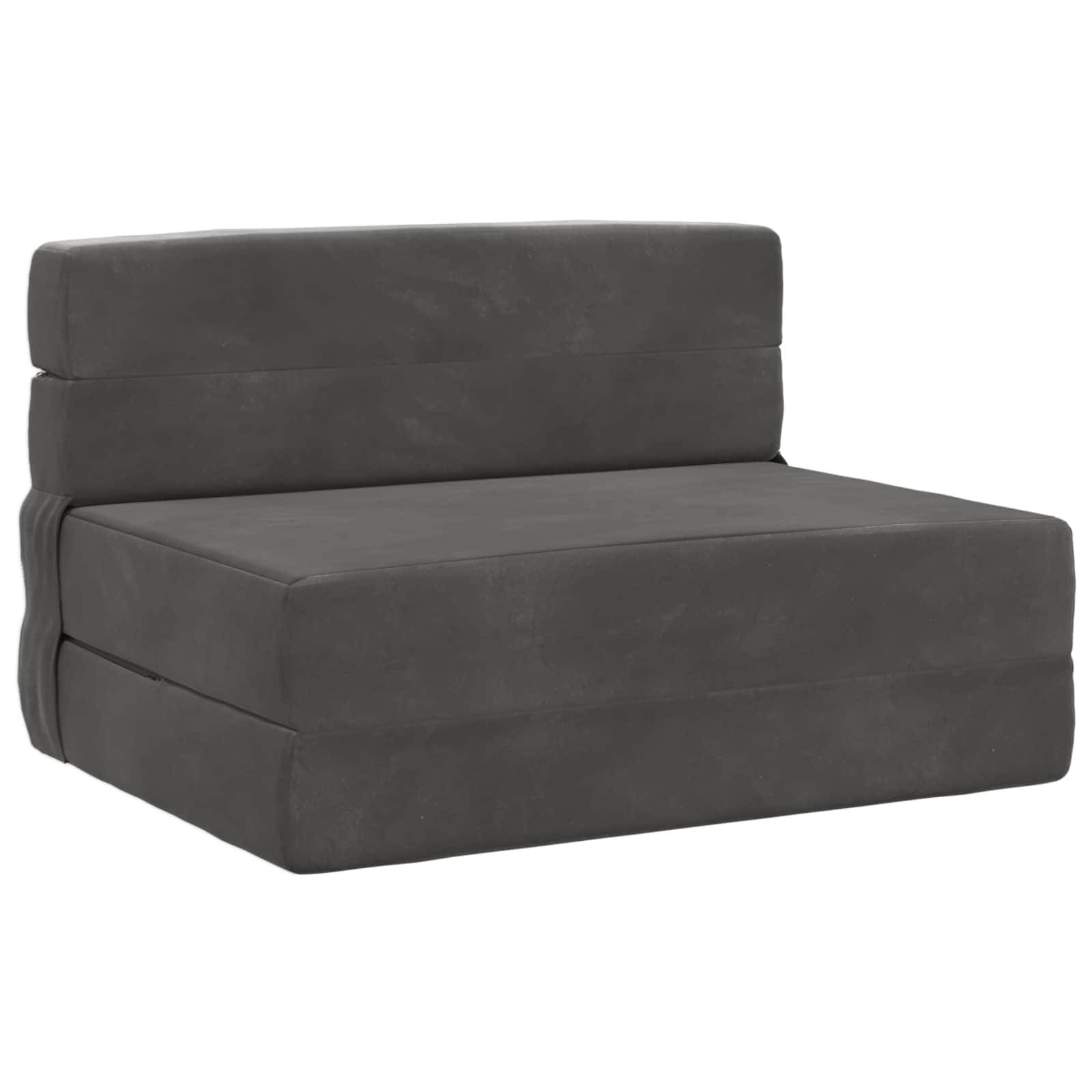 Składana Sofa Łóżko ciemnoszary 70 x 72 x 60 cm tkanina