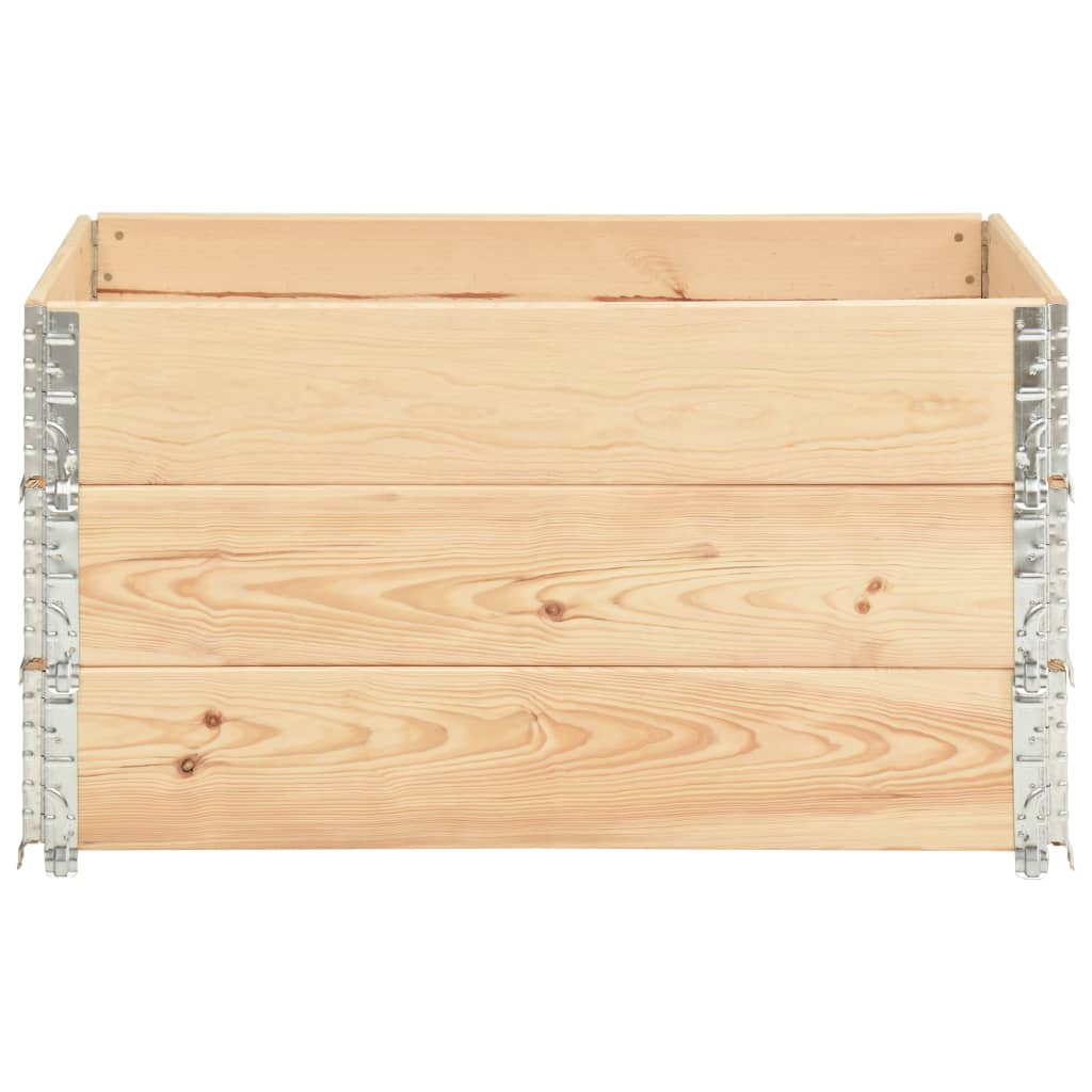 Podniesione grządki, 3 szt., 50x100 cm, lite drewno sosnowe
