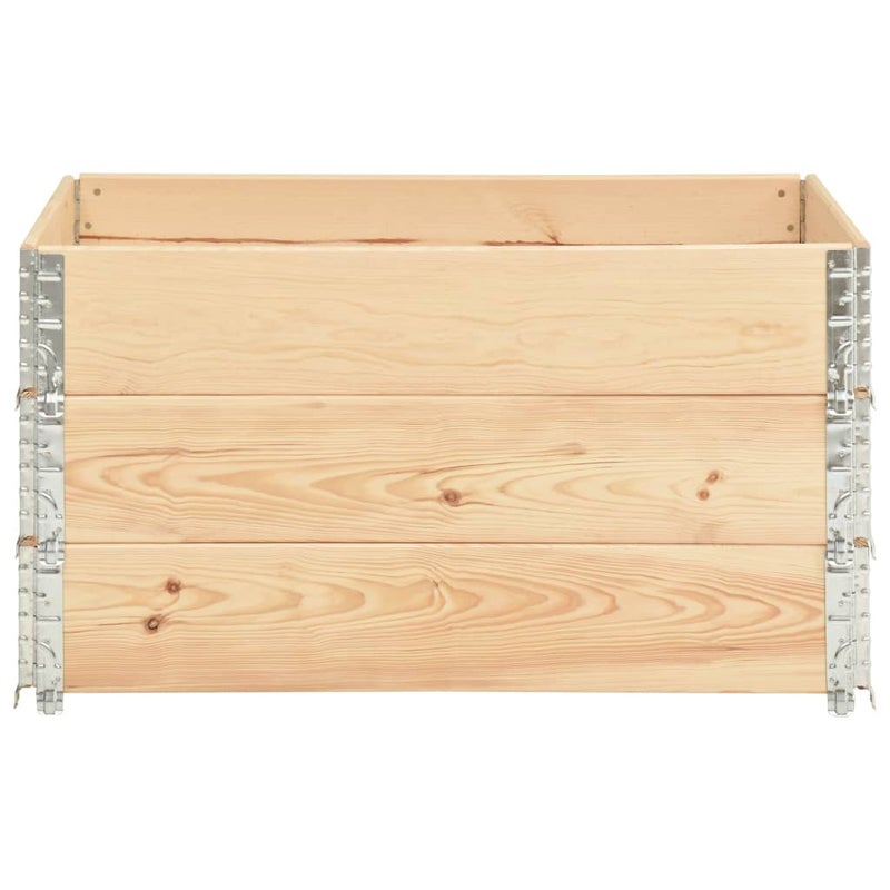 Podniesione grządki, 3 szt., 50x100 cm, lite drewno sosnowe