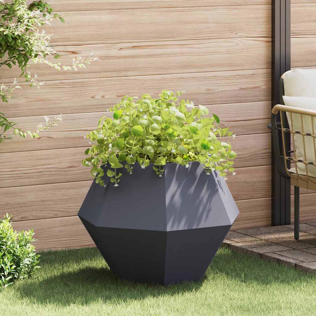 Donica Antracyt 75 x 75 x 60 cm Stal vidaXL