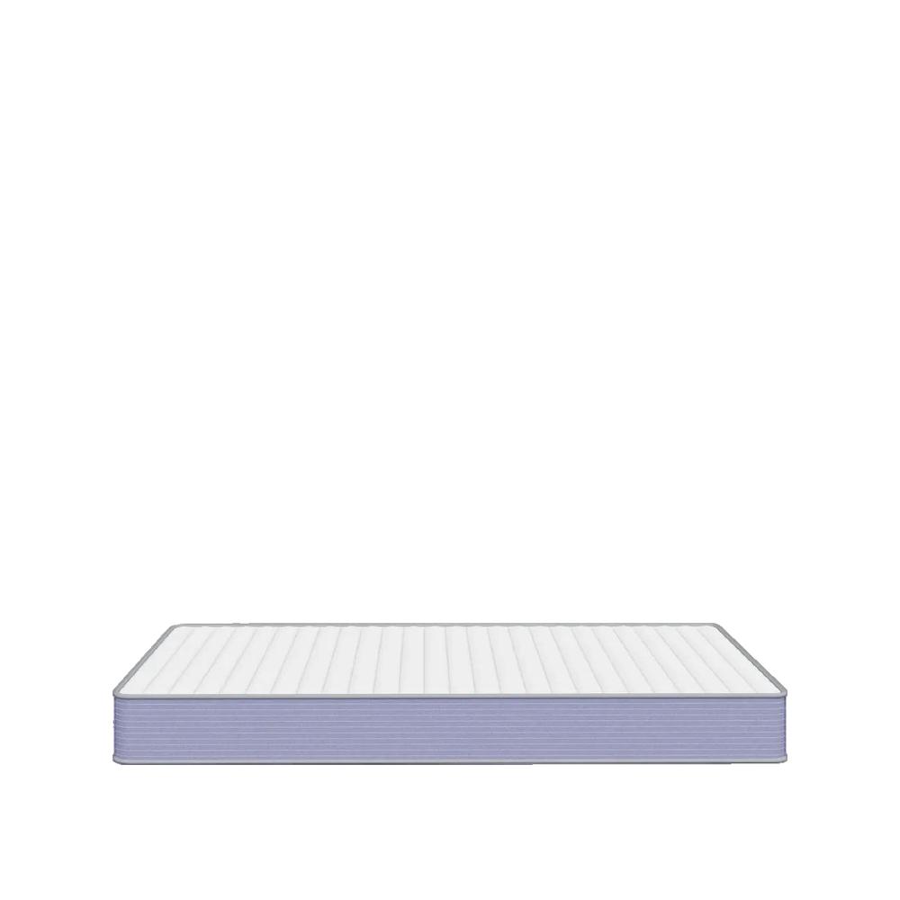 Materac piankowy vidaXL 160x200 cm dwustronny średnia twardość biały i ciemnoszary
