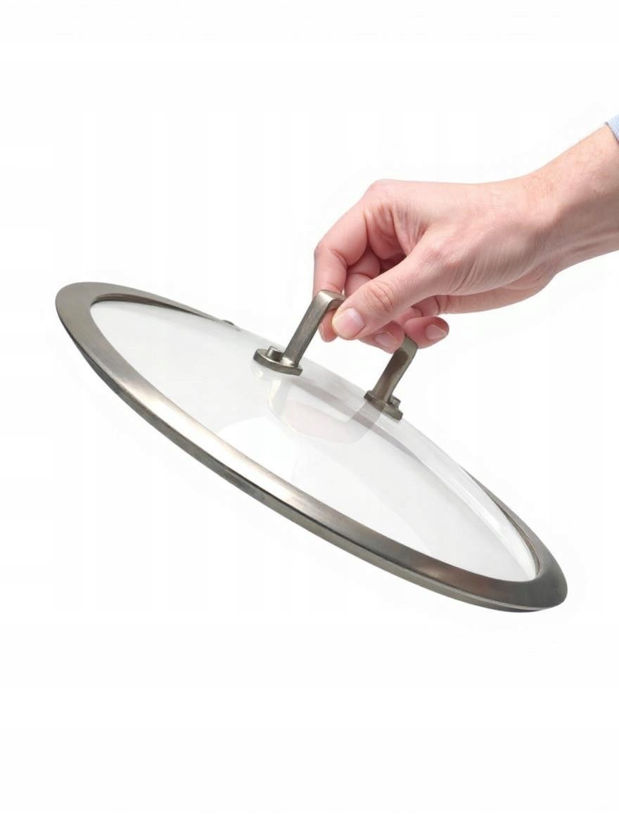 MASTERPAN Pokrywa Szklana 22 cm UNIWERSALNA Pokrywka do Garnków i Patelni