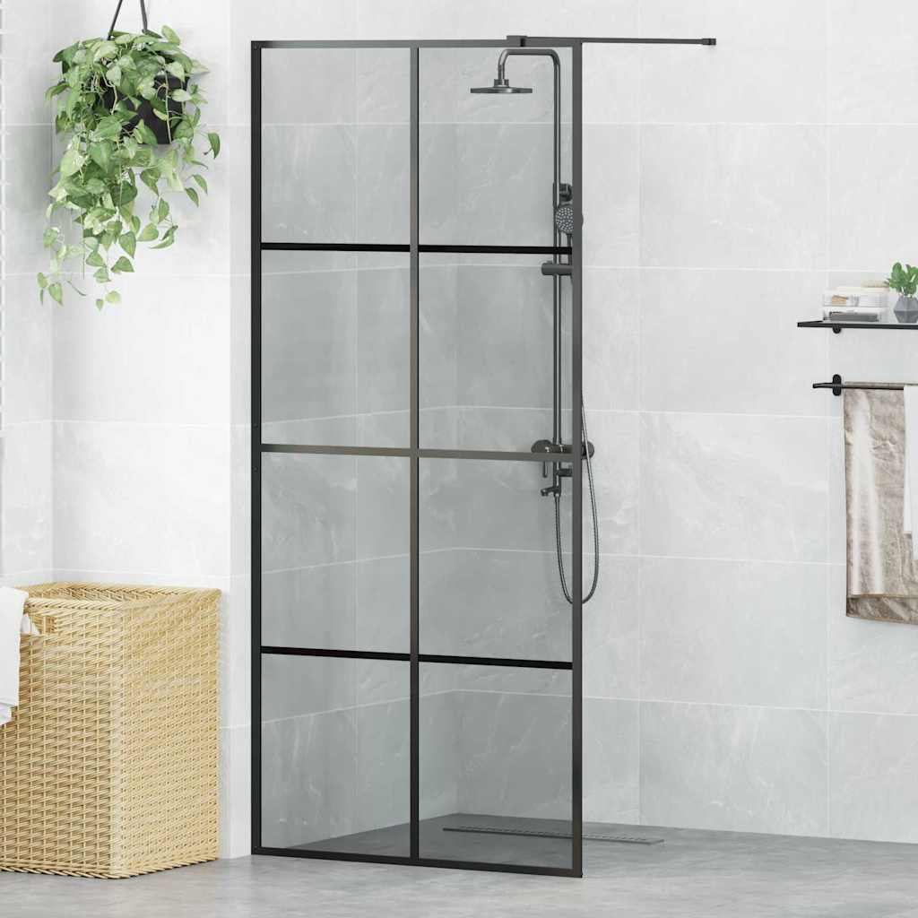 Ściana prysznicowa typu walk-in Czarny 90 x 195 cm vidaXL
