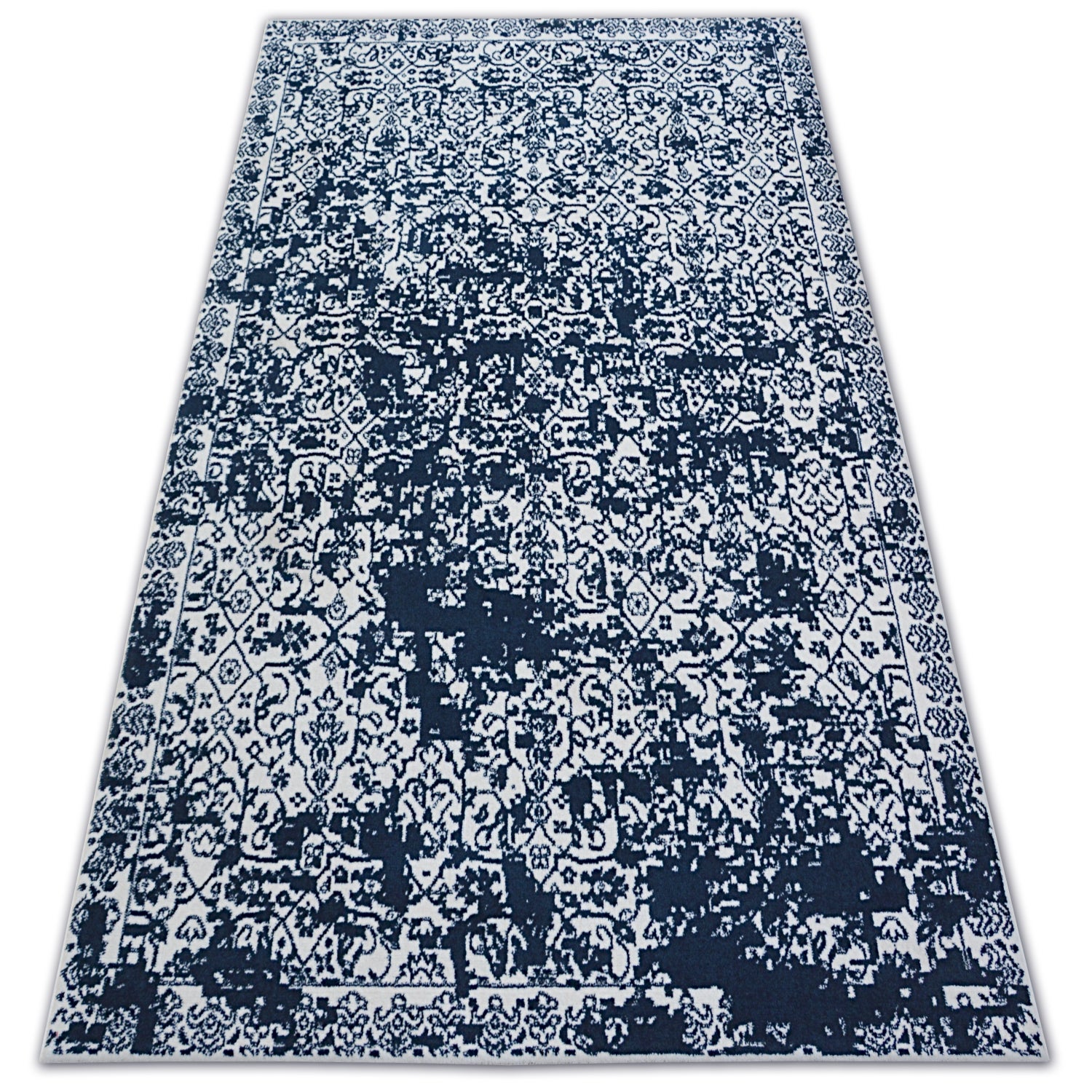 Dywan SENSE Micro 81260 - Vintage biały/niebieski 120x170 cm