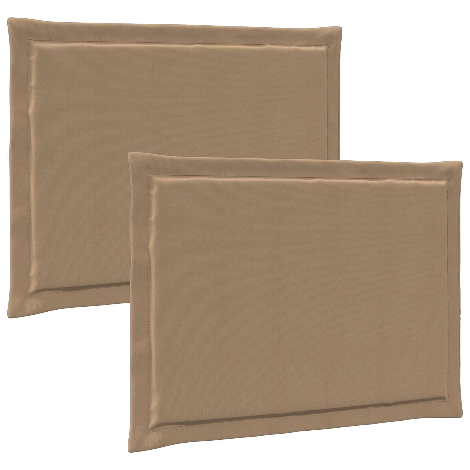 Poduszki na siedziska 2 pcs Ciemnoszary 47 x 36 x 2 cm