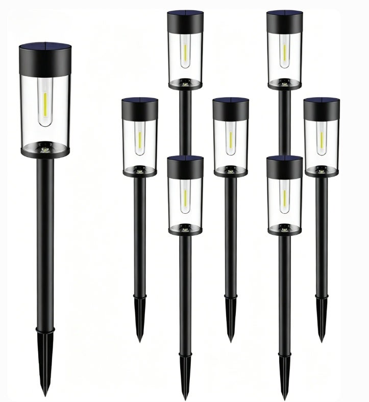 (8 sztuk) Lampy solarne zewnętrzne, lampy solarne ogrodowe, oświetlenie krajobrazu, oświetlenie ścieżek ogrodowych