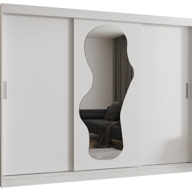 Szafa przesuwna garderoba ULTRA 250 x 62 x 200 cm Biały