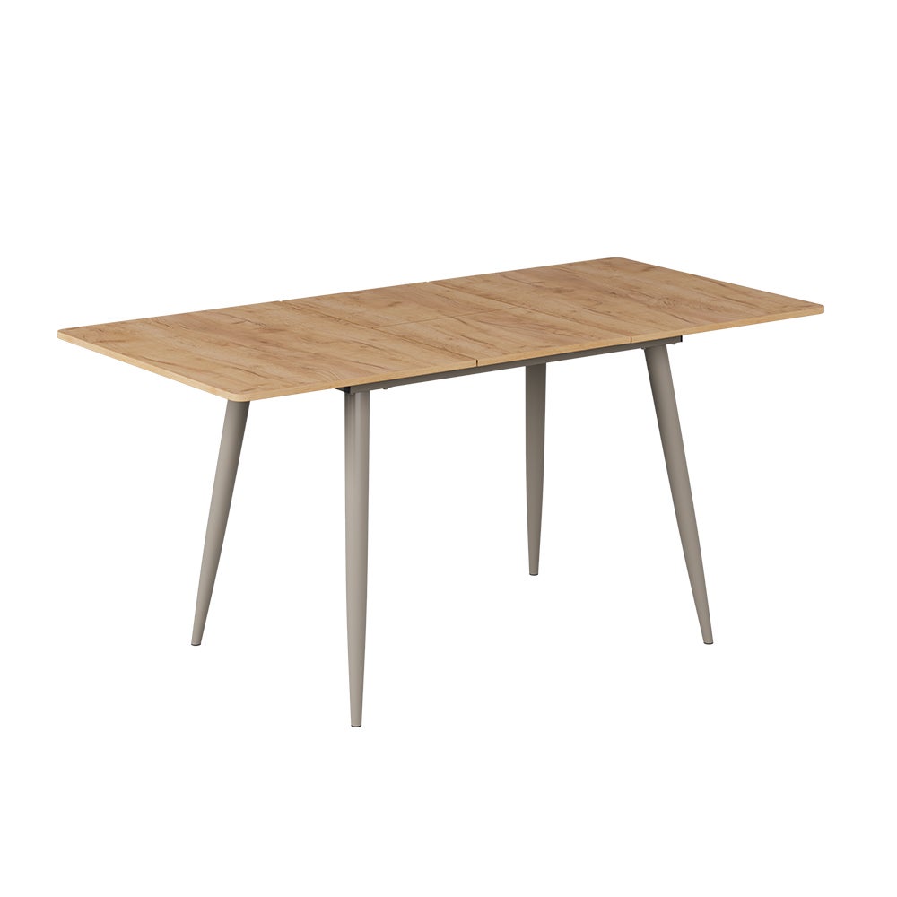 Vicco Stół jadalny Beaver, Dąb goldkraft/Szary, 120-160 x 80 cm Możliwość rozbudowy