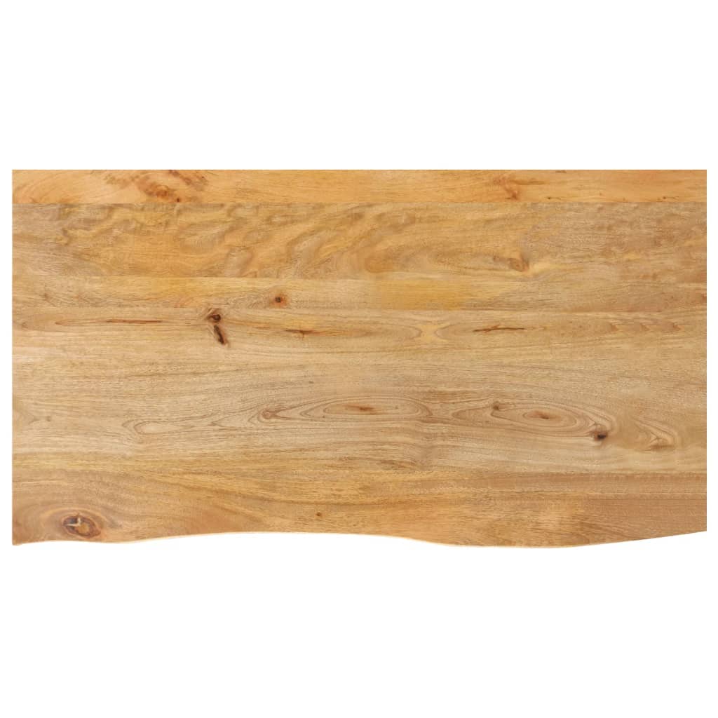 Blat Drewniany z Mango do Stołu 100x60 cm z Naturalną Krawędzią