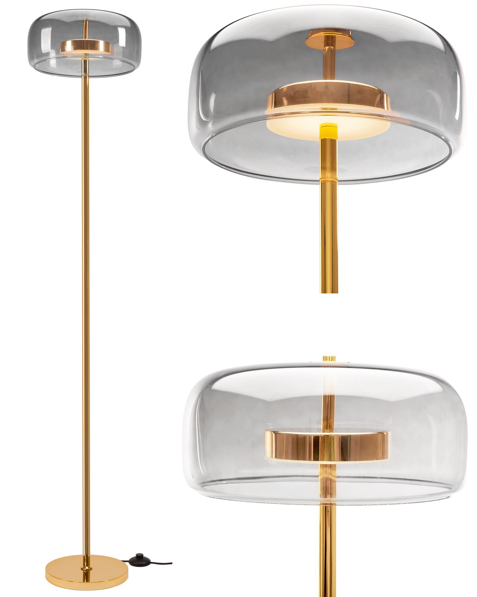 Lampa Stojąca Podłogowa Led Toolight App749-1F Szary