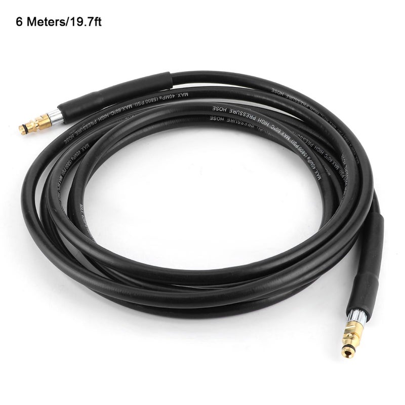 Wąż do czyszczenia wodą do myjki wysokociśnieniowej, kompatybilny z Karcher K2, K3, K4, K5, 6 m/19,69 stopy
