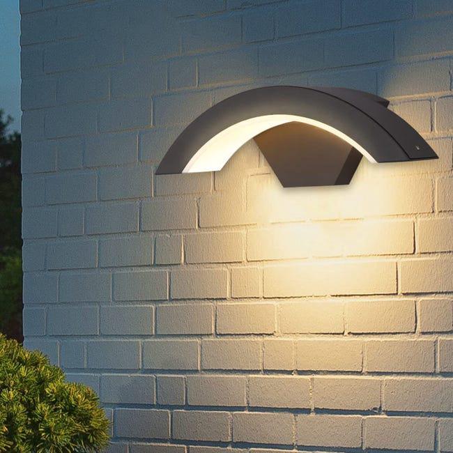 Kinkiet LED do użytku wewnątrz i na zewnątrz, metalowy kinkiet 24 W, lampa zewnętrzna LED IP54 do ogrodu, korytarza, sypialni, ciepłe światło