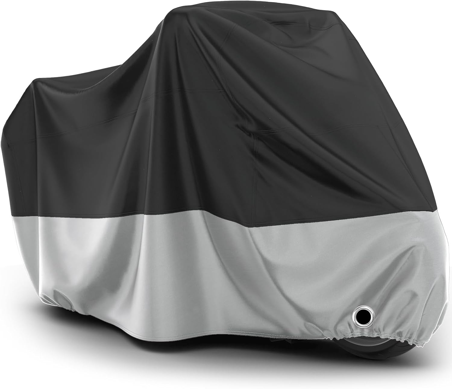 Wodoodporny pokrowiec na motocykl do użytku na zewnątrz – XXXL Oxford pokrowiec na motocykl z otworem na kłódkę, 265 x 105 x 125 cm