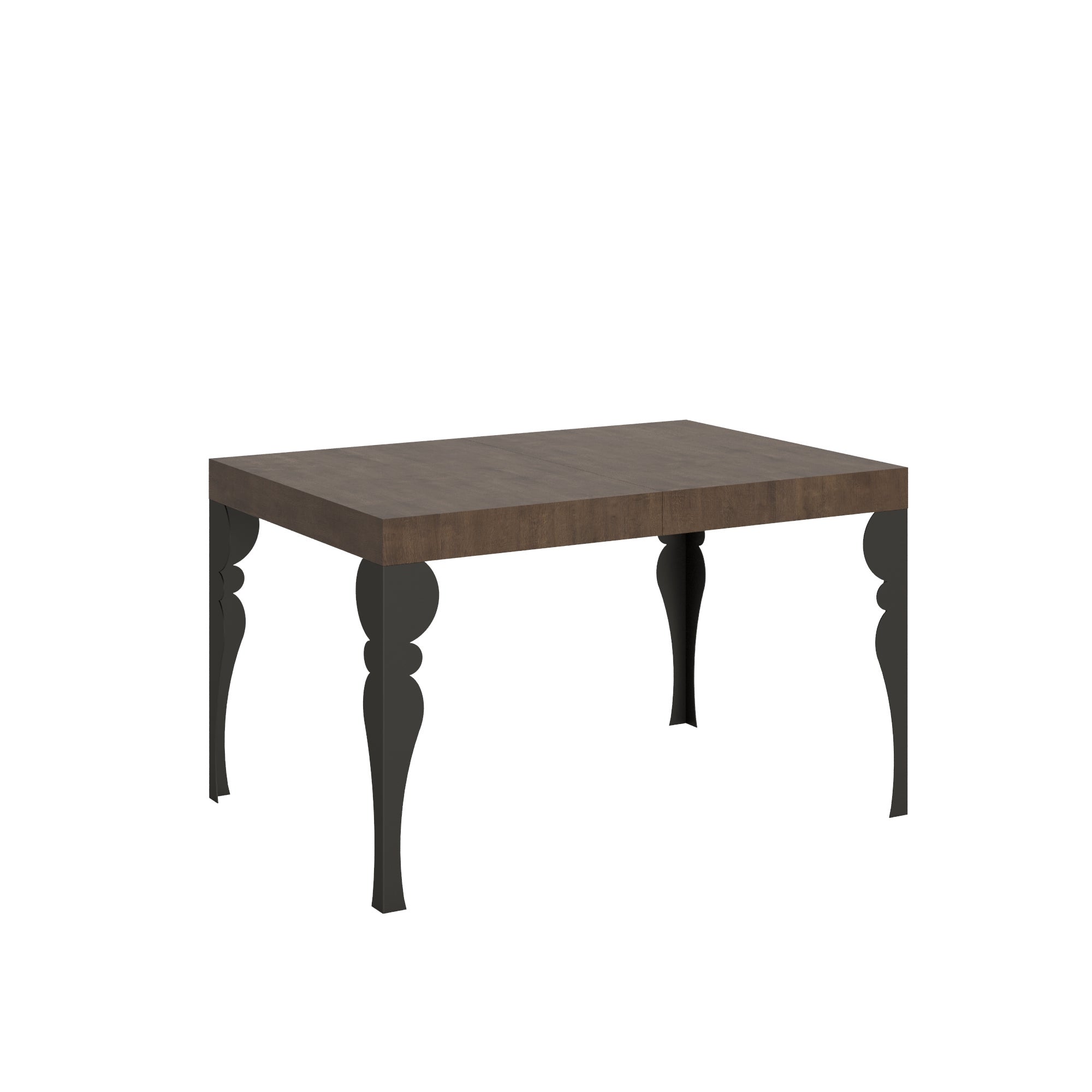 Mesa de comedor Paxon de madera, telescópica, 90x120 cm, hasta 224 cm, nogal.