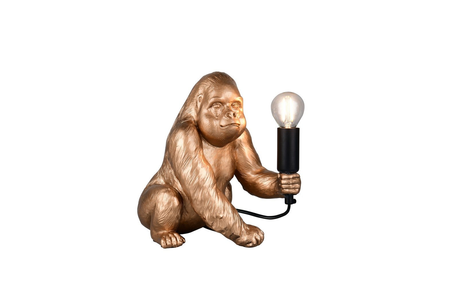 Lampa stołowa KONG 1xE14x10W tworzywo sztuczne złota wym:23x22x15cm IP20 RL