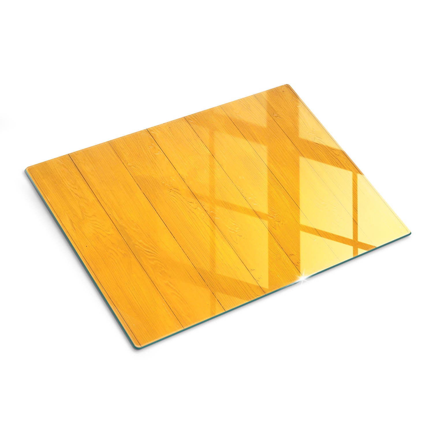 Szklana deska do krojenia szkło hartowane dekoracyjny nadruk - Drewno Żółty - 30x40 - Tulup