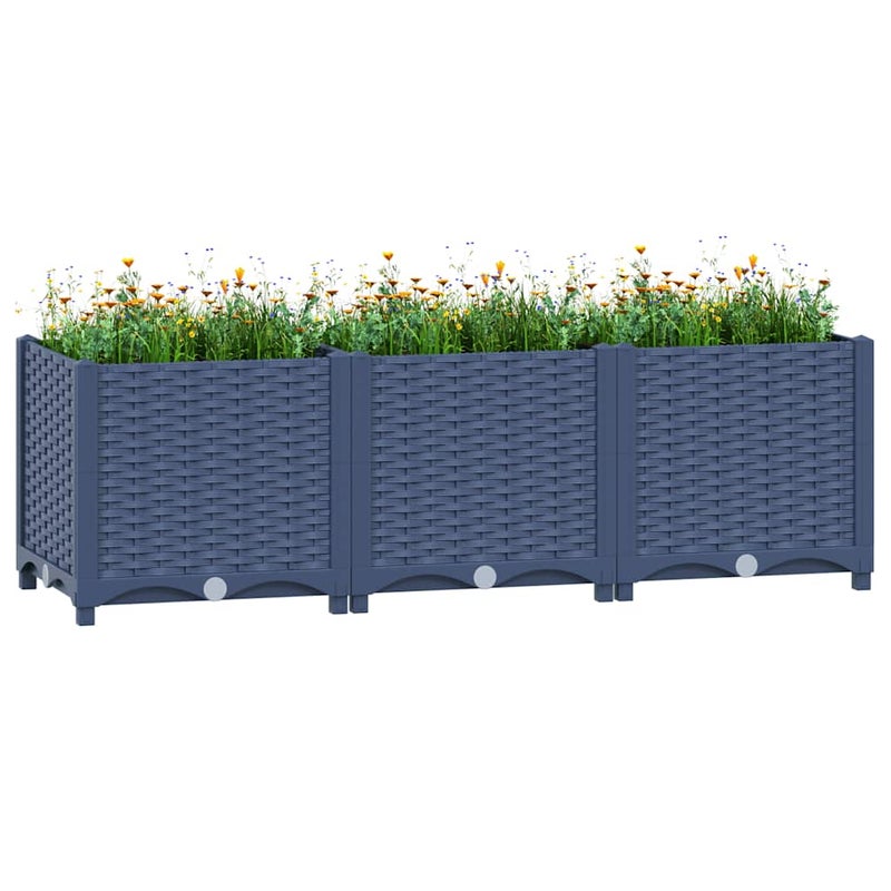 Donica do podniesionej rabaty, 120x40x38 cm, polipropylen vidaXL