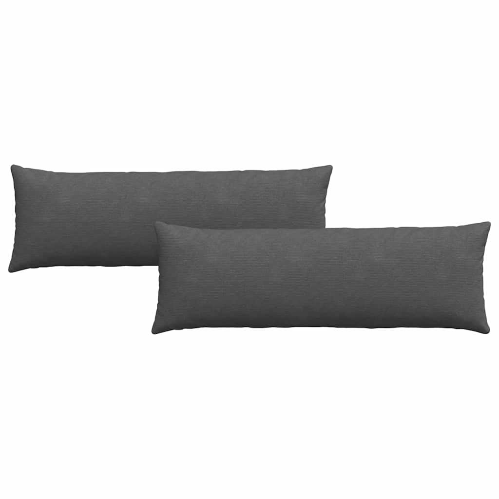 Poduszki na sofę 2 pcs Ciemnoszary 120 x 40 cm