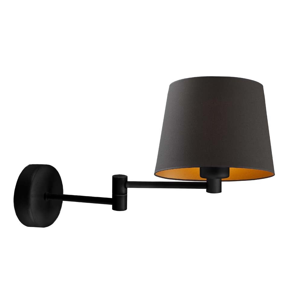 Kinkiet przegubowy lampa ścienna lampa na ścianę regulowany z abażurem stożek BLUES
