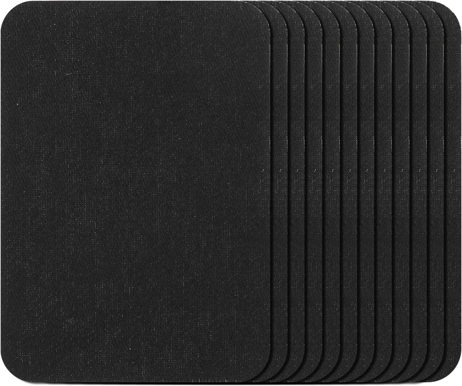 12 sztuk, czarne naszywki do prasowania na dżinsy, odzież i naprawy, do użytku wewnątrz i na zewnątrz, wymiary 9,5 cm x 12,5 cm