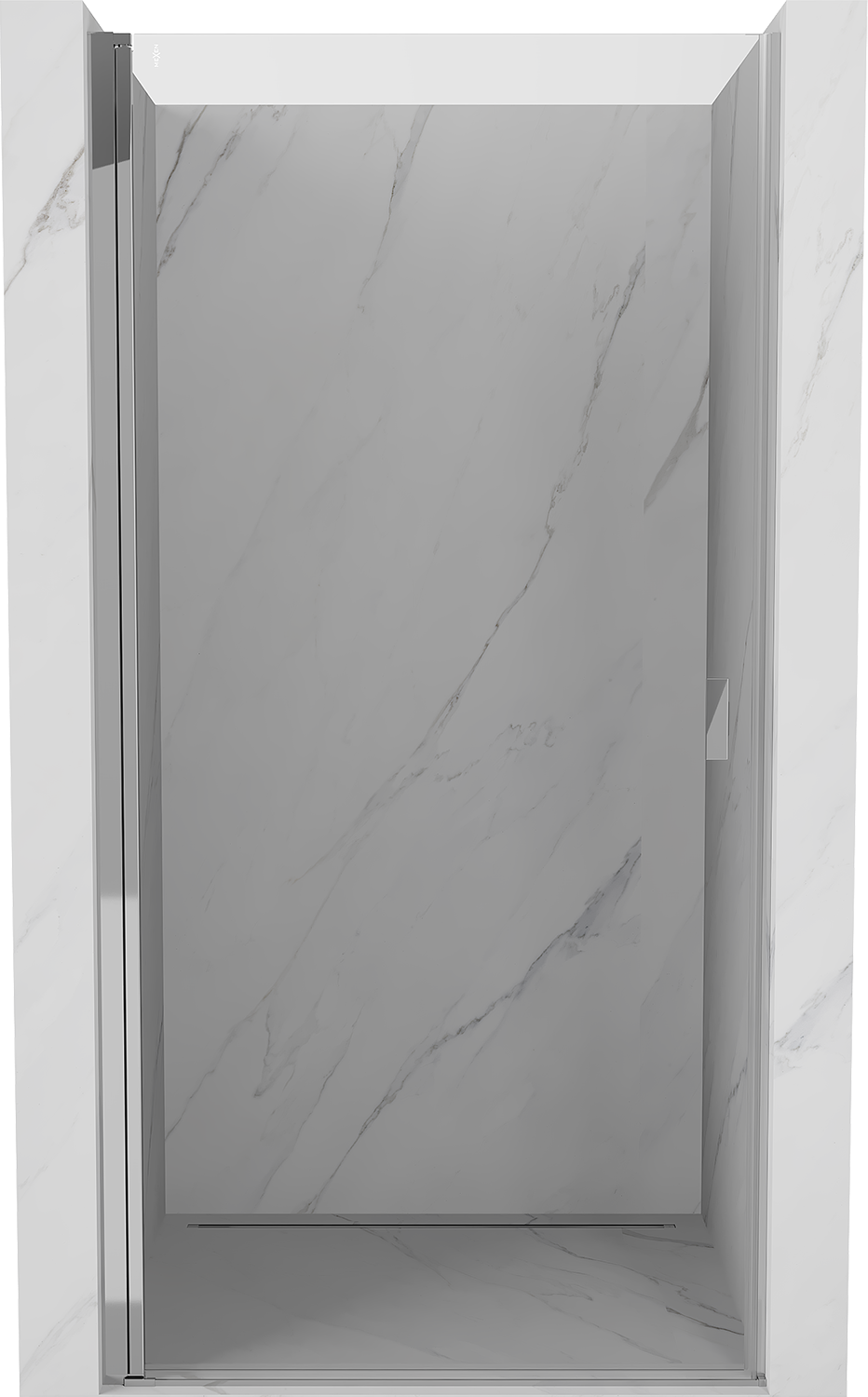 Mexen Mist-B drzwi prysznicowe uchylne 65 cm, transparent, chrom - 8A2-065-000-01-00