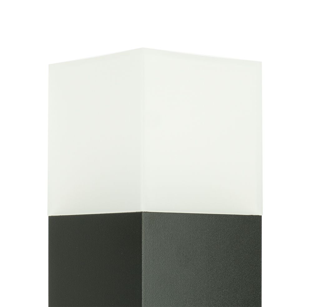 Lampa ogrodowa stojąca Cube czarna 1xE27x20W aluminium wym:100x10x10cm IP44 SU-MA