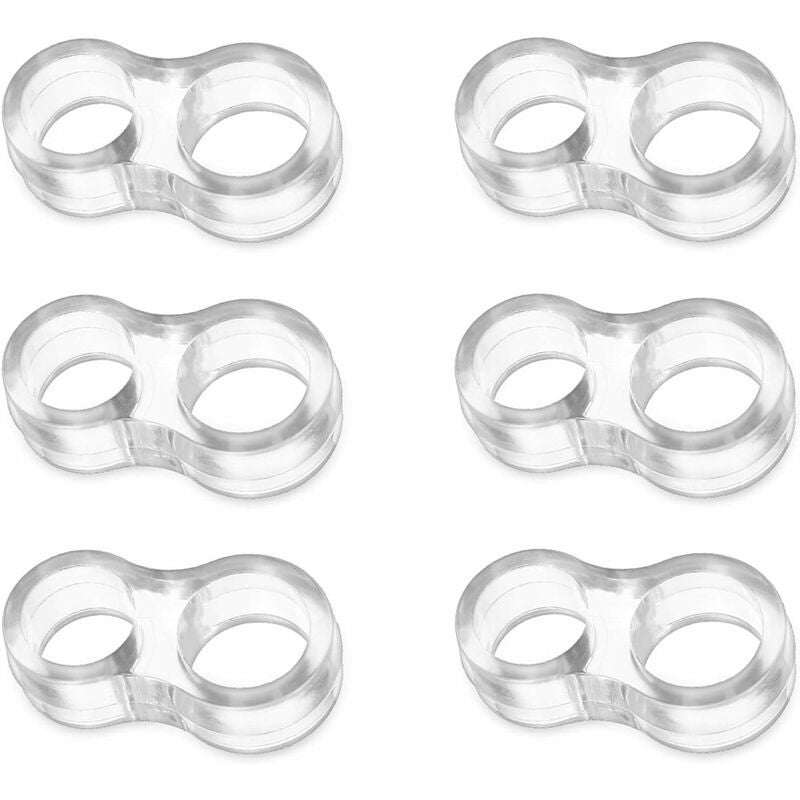 6-teiliger Türstopper für PVC-Griffe / kleiner Silikon-Türstopper / przezroczysty ungiftiger Türstopper