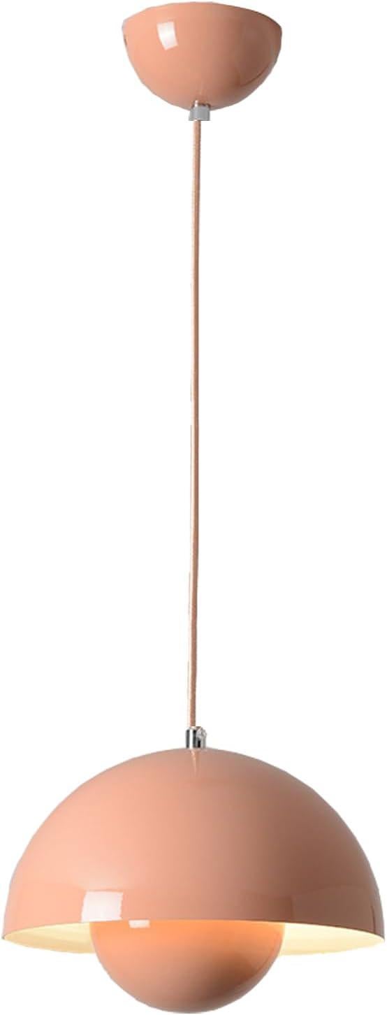 Lampa wisząca do wnętrz, nowoczesny, kreatywny żyrandol do salonu, różowa lampa wisząca E27, lampa sufitowa do sypialni, kuchni i jadalni
