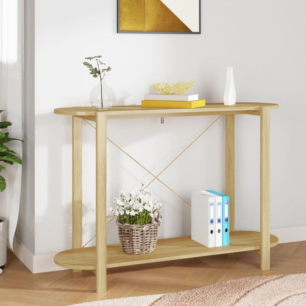 vidaXL Stolik konsolowy, 110x38x75 cm, materiał drewnopochodny