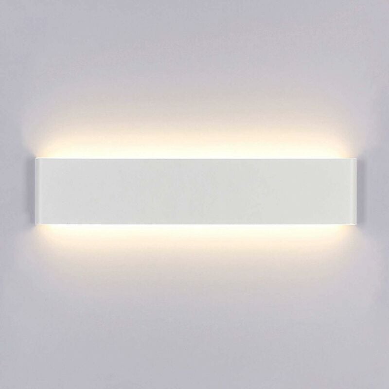 Lampa ścienna LED do wnętrz kinkiet w kolorze ciepłej bieli nowoczesna akrylowa lampa AC do sypialni salonu na schody korytarz Klasa energetyczna
