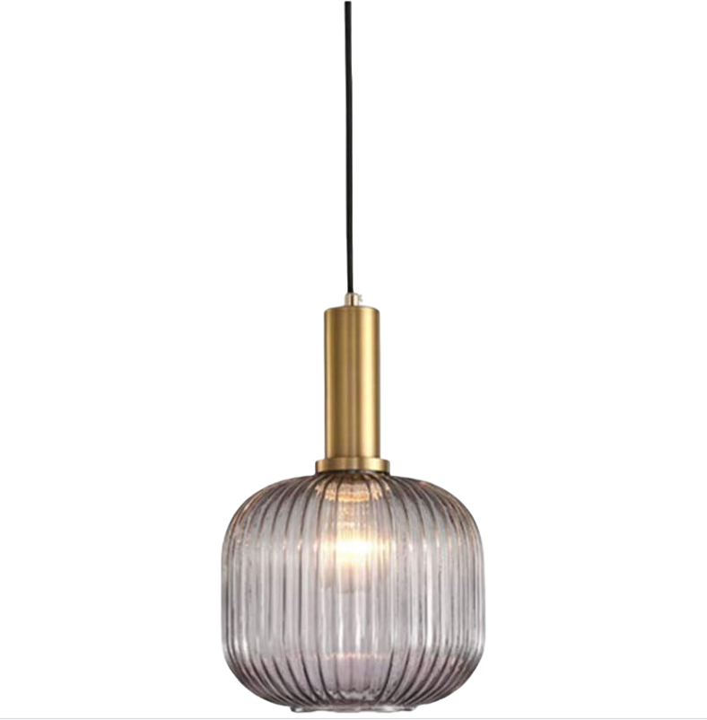 Wisząca lampa industrialna w stylu vintage z tłoczonego szkła, lampa sufitowa z polerowanego mosiądzu, żyrandol, lampa wisząca do jadalni, kuchni, sal