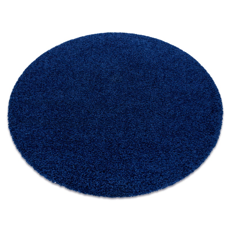 Dywan SOFFI koło shaggy 5cm granat koło 120 cm