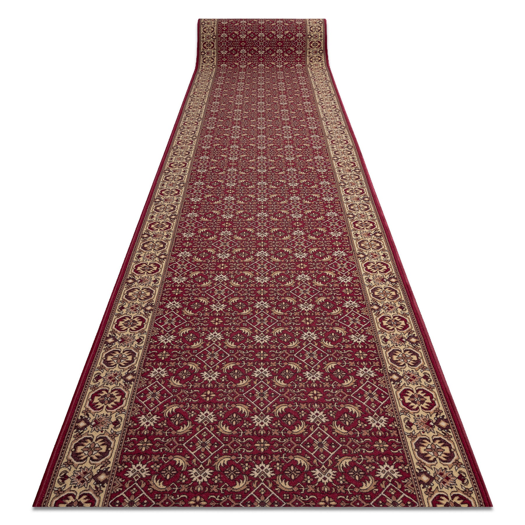 CHODNIK PODGUMOWANY BIDJAR bordo 100cm 100x410 cm